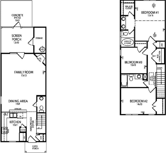 Floor Plans Hedingham Townhomes for Rent